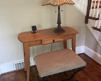 Wood Console Table with Drawer