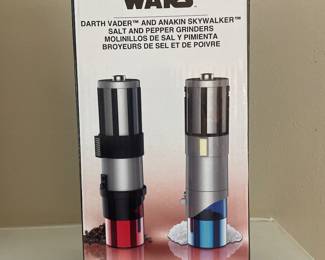 Star Wars Lightsaber Salt and Pepper Electric Grinders Anakin Darth Vader