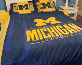 Michigan Wolverines Officially Licensed Comforter & Sham set