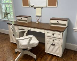 Pottery Barn Desk, Chair and Office Accessories