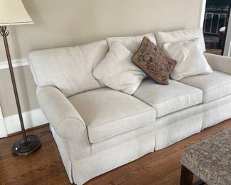 Arhaus Linen Weave Sofa