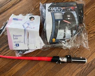Star Wars Darth Vader Deluxe and Princess Leia Costume Adult