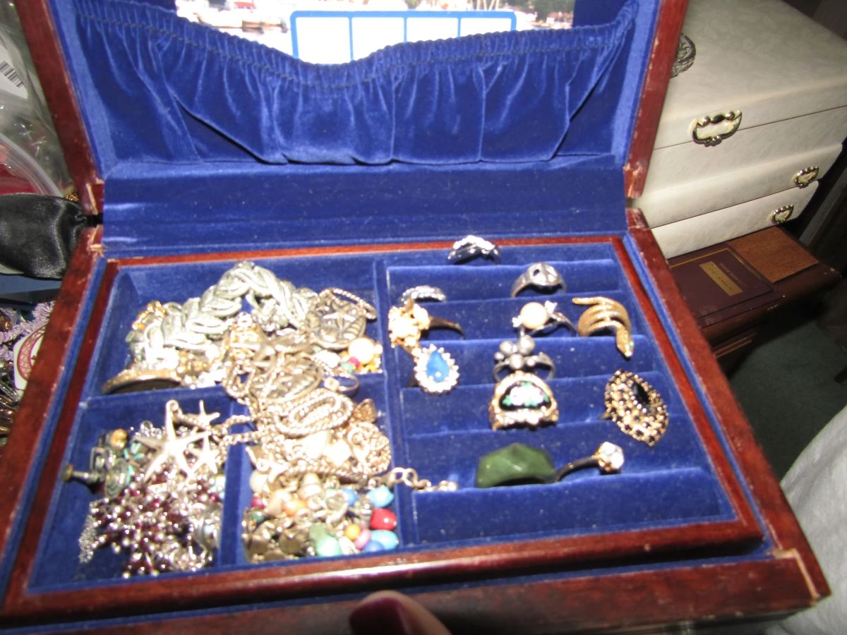 another jewelry box loaded with rings & necklaces