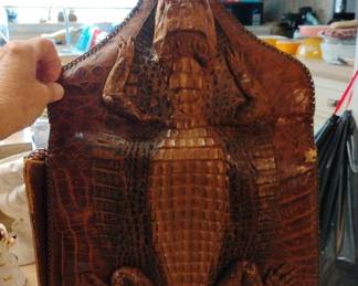 Authentic alligator purse