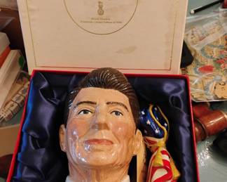 Royal Daulton Reagan toby type large mug. 178 of 5000