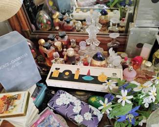 perfume and perfume bottle collection