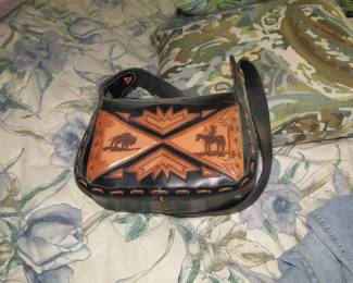 custom leather hand bag