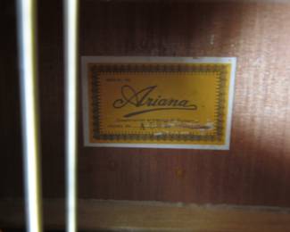label on guitar