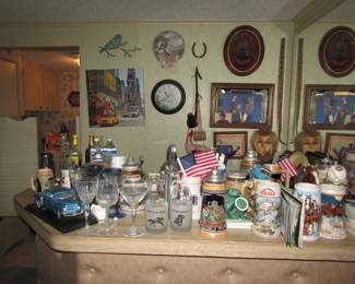 glassware, model car, breweriana 