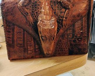 Another view of alligator purse 
