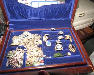 another jewelry box loaded with rings & necklaces