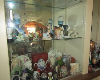 teapots, collectible eggs, head vases