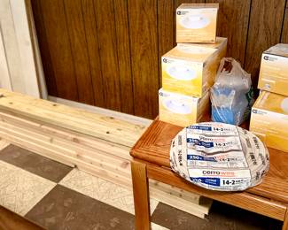 Pre-Sale Item
Can Lights, Lumber, trim, drywall, old paneling sheets, and more
Call or text 314-434-6492 to make your Appointment. 
