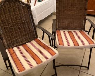 2 heavy folding chairs.