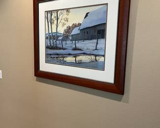 Nicely framed art.