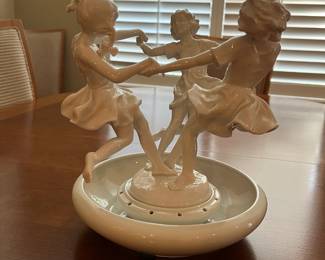 German Epergne "May Dance" Flower Frog Vase by Karl Tutter for Hutsehenrevther VTG