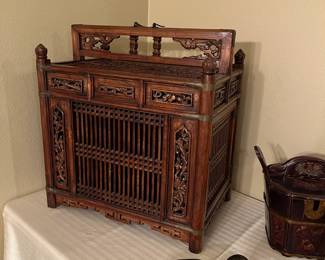 Ornate Chinese Rooster cage.
