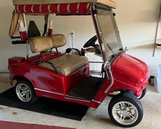 This is the shinny little Western Golf cart.