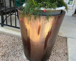 There are 2 of these. Pots are approx 36". Good by the front door, the patio or the pool. Heavy pottery