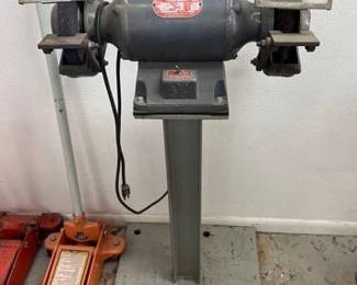 1740 Dayton Bench Grinder on stand
