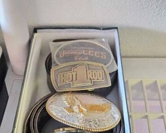2100 2 Belts 3 Belt Buckles