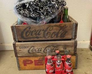 2190 CocaCola Bottles, Crates, and Blanket