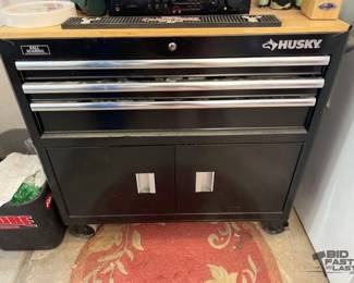 1810 Husky Tool Box full of miscellaneous