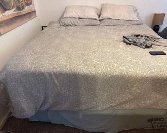 9906 Bed, Nightstand, End Table, Desk and Dresser and Cross and Picture