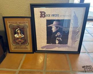 7040 2 Framed Musician Posters