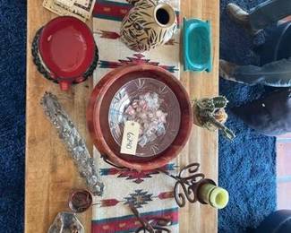 6290 Vases, Table Runner, Cloth Coasters, and House Decor