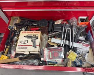 1344 Air Impact Tool, Digital Multimeter, Soldering Gun, Danchuck Window Crank Handles, Puller
