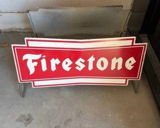 1965 Firestone Tire rack