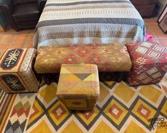 7014 3 Ottoman and 1 Bench