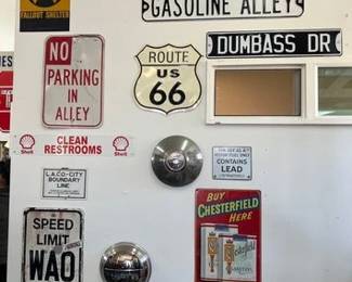 1705 11 Signs and 2 Wheel Covers