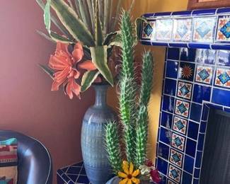 6280 2 Faux Plants