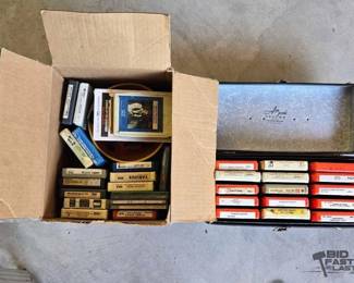 2085 2 Boxes of 8 Track Cassettes