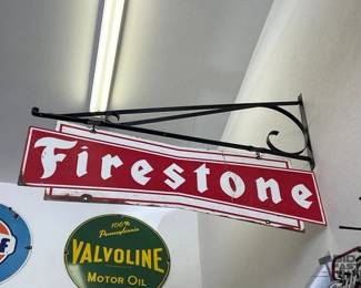 1835 Firestone Sign with Bracket