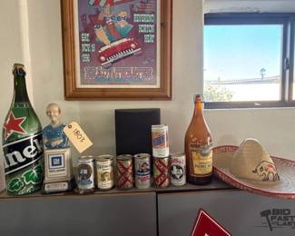 1803 Vintage Beer Cans, GM Jim Beam