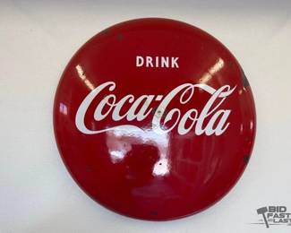 2225 Porcelain CocaCola Button