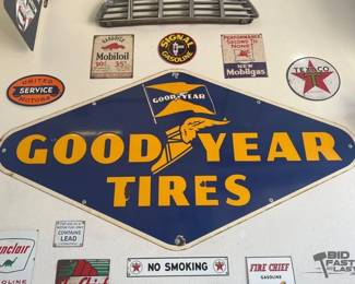 1935 Porcelain Good Year Tires sign