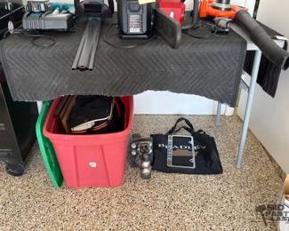 8124 Table, Hitch, Bags, and Miscellaneous