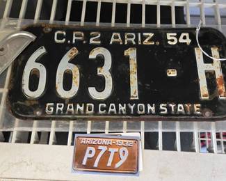 1155 1954 Arizona License Plate