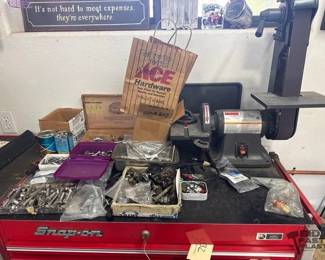 1260 Dayton Belt and Disc Sander, Lug Nuts, Bolts, Lightbulbs