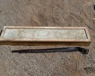 9008 Rifle Display Case and Leather Cartridge Belt