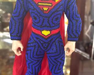 This Superman is a collectors item. It is completely hand beaded.$150