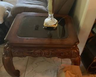 Asian style end table