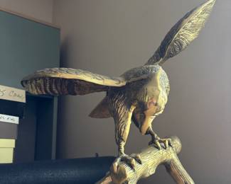 Large Brass Eagle Figurine $120