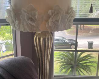 brushed gold floor lamp