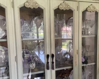 French country style china cabinet