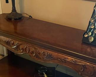 solid wood console table